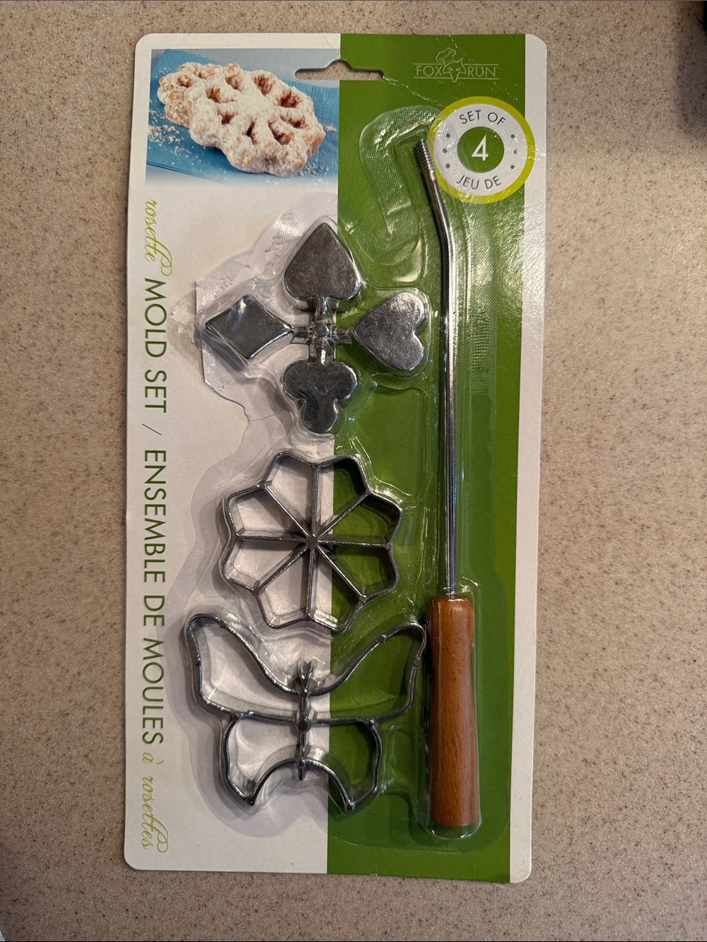 New Fox Run Rosette Mold Set of 4 Scandinavian Dessert Molds